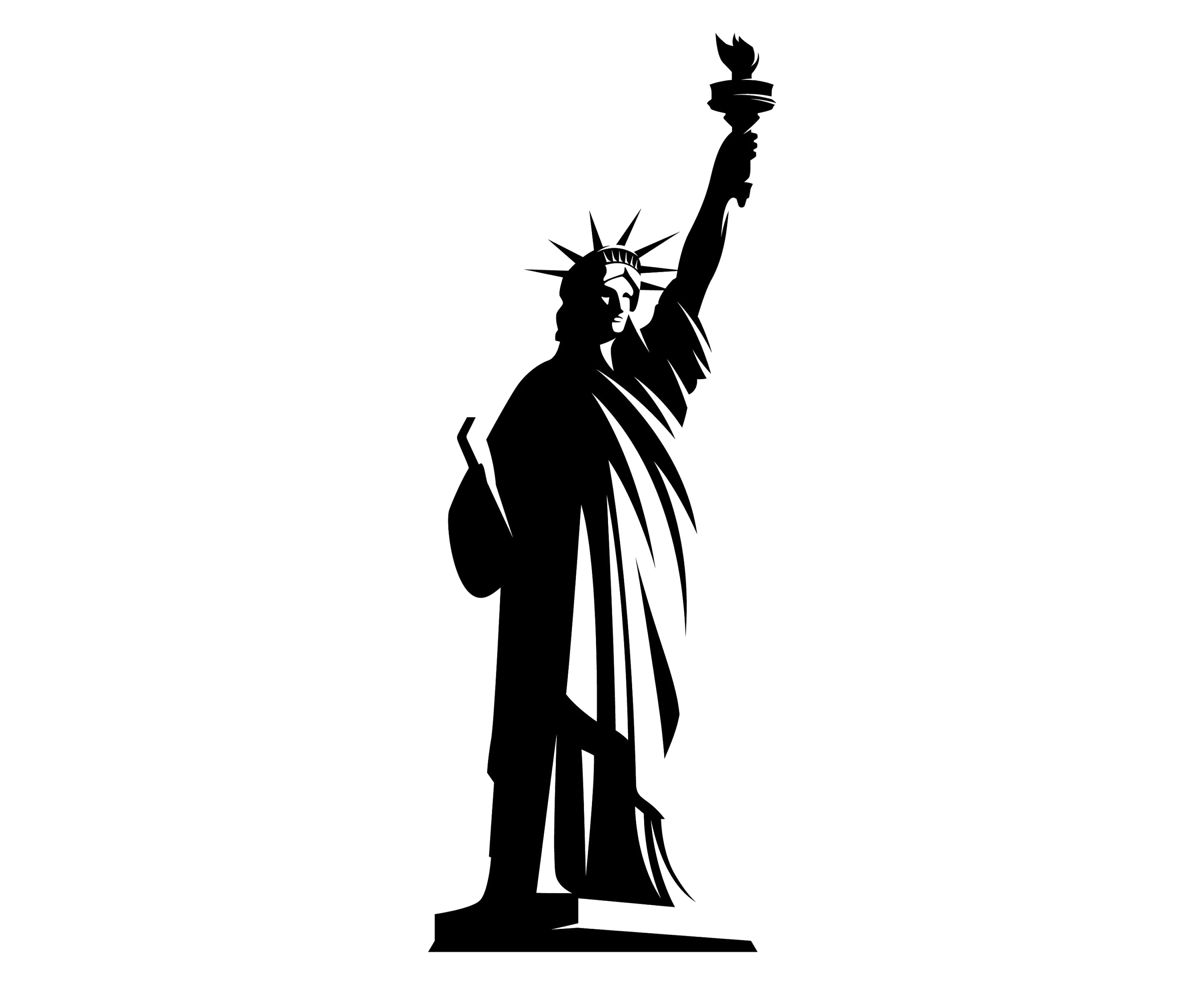 Statue of Liberty on a postage stamp, collectible design, free png
